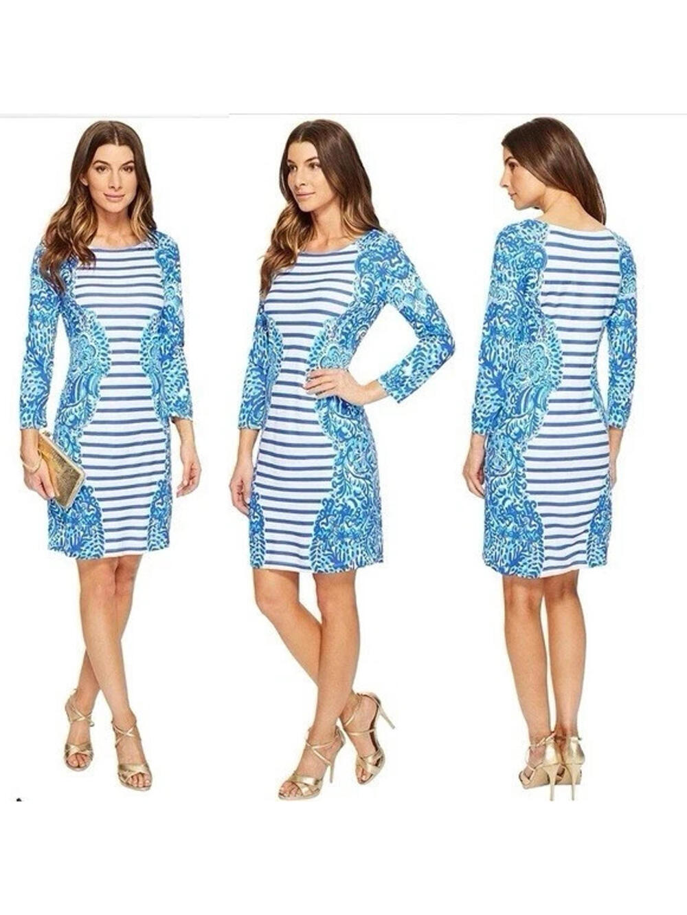 Lilly Pulitzer Nila Dress Moon Jellies Stripe M NWOT